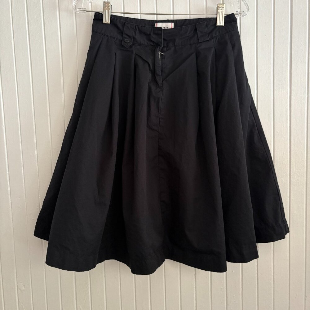 BDG Urban Outfitters Pleated A-Line 100% Cotton Black Skirt